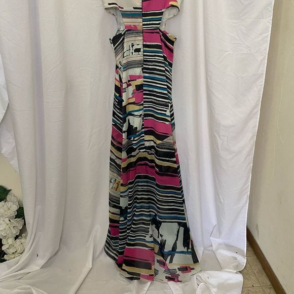 Espaco Fashion stunning full length dress abstract cut outs mesh detail, size M - Picture 9 of 11